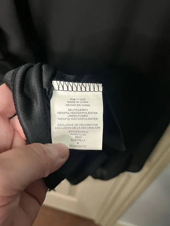 Lily Rose Womens Shift Dress Medium Black Sleeveless Academic Timeless Elegant - Picture 4 of 5